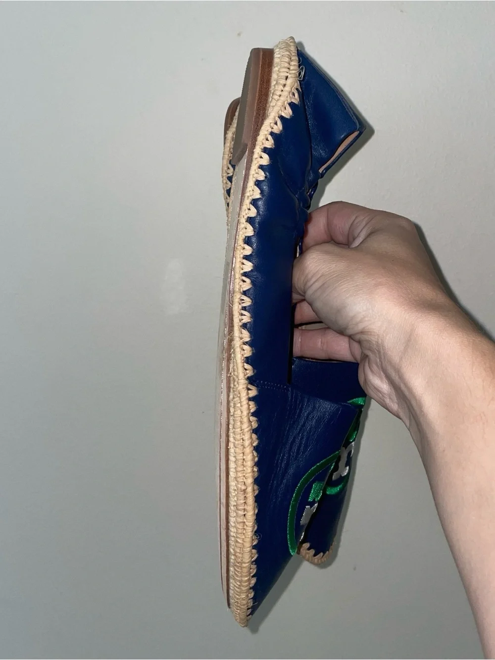 Tory Burch navy leather